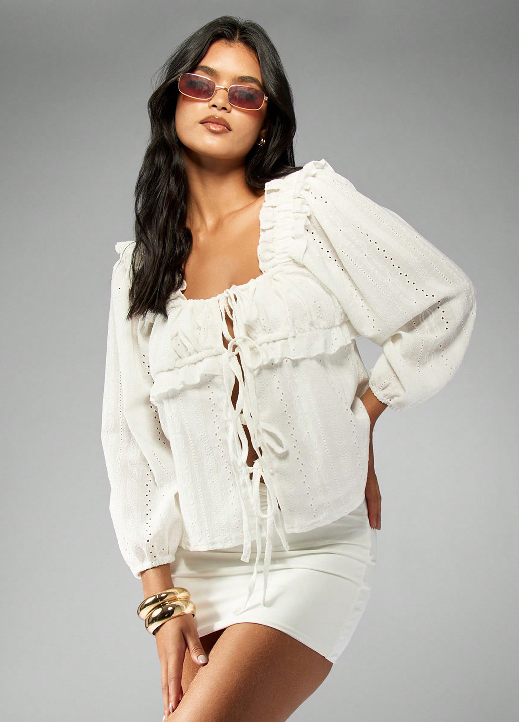 Біла блуза SHEIN