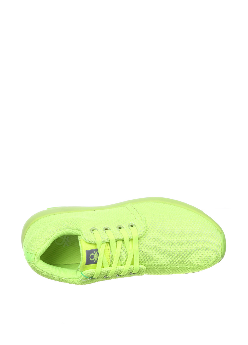 Кислотно-зеленые демисезонные кроссовки United Colors of Benetton