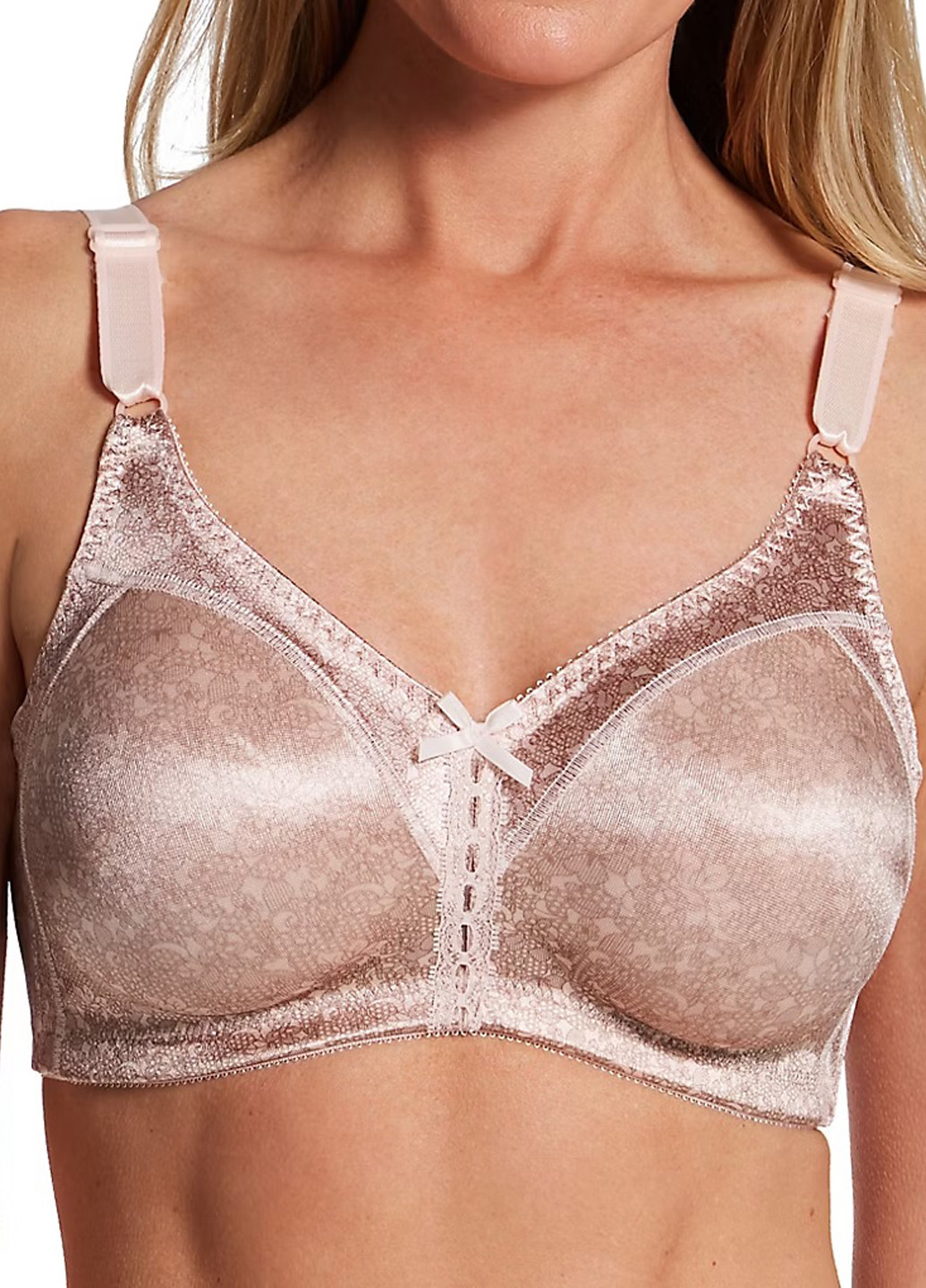 Рожевий мінімайзер бюстгальтер Bali без кісточок нейлон