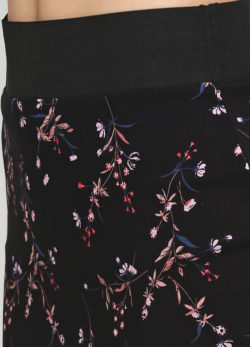 Черная кэжуал цветочной расцветки юбка PEP карандаш