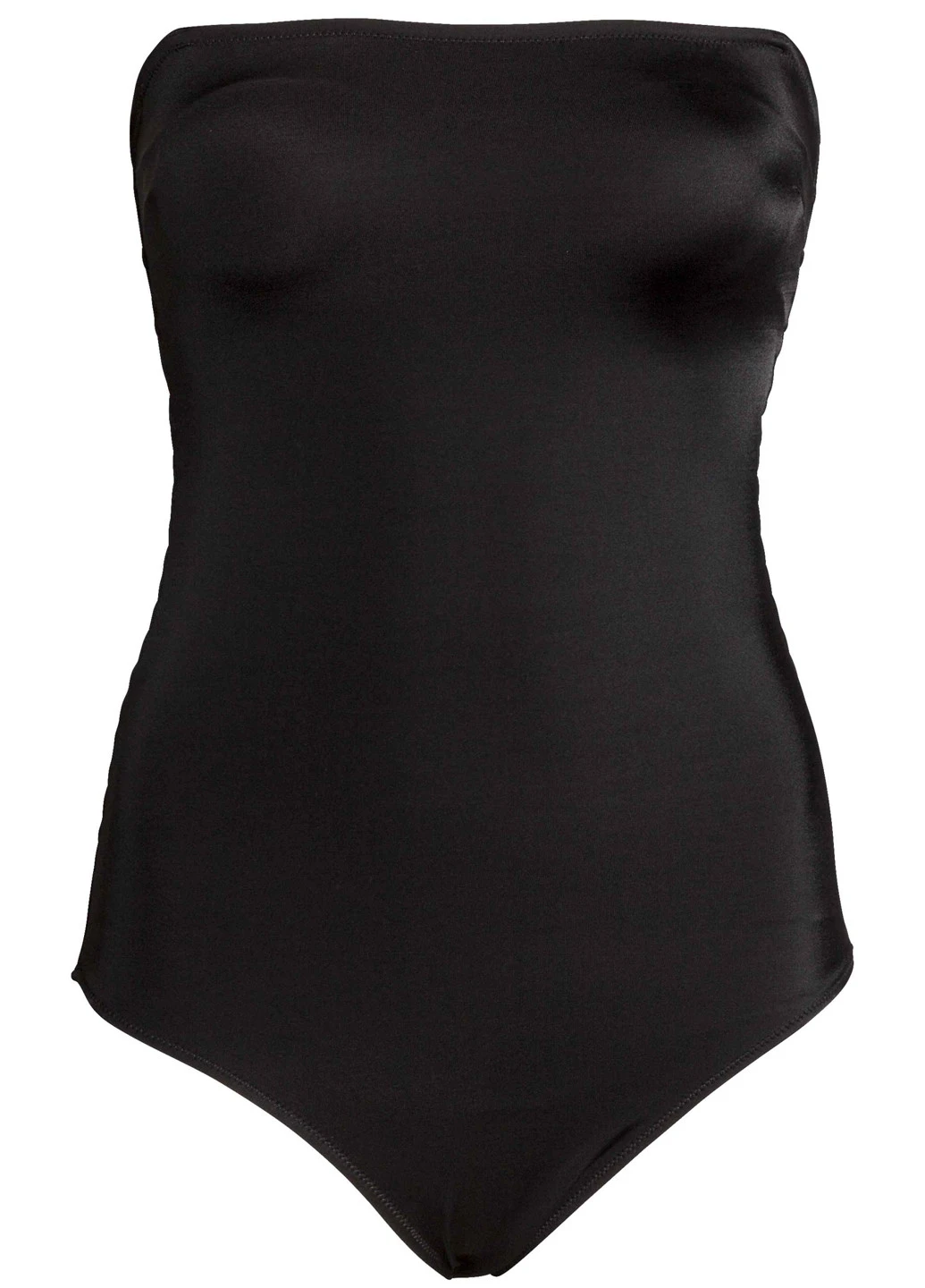 Черный летний купальник бандо, слитный H&M
