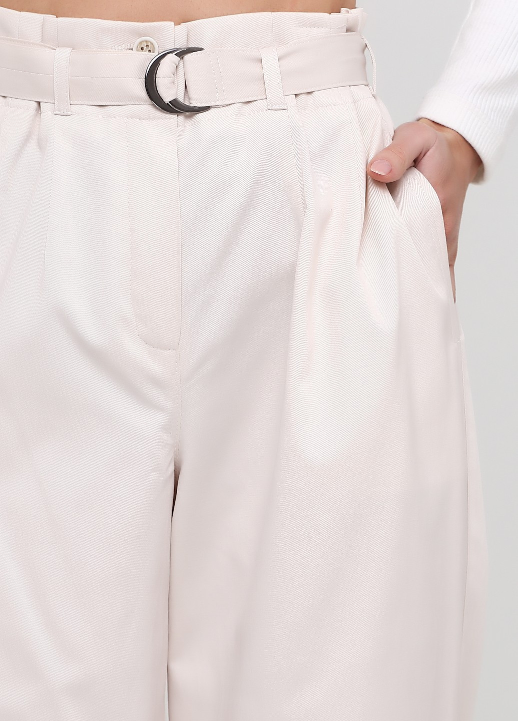 Молочные кэжуал демисезонные прямые брюки MiNiMax