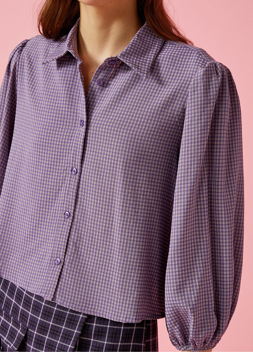 Фиолетовая летняя блуза KOTON
