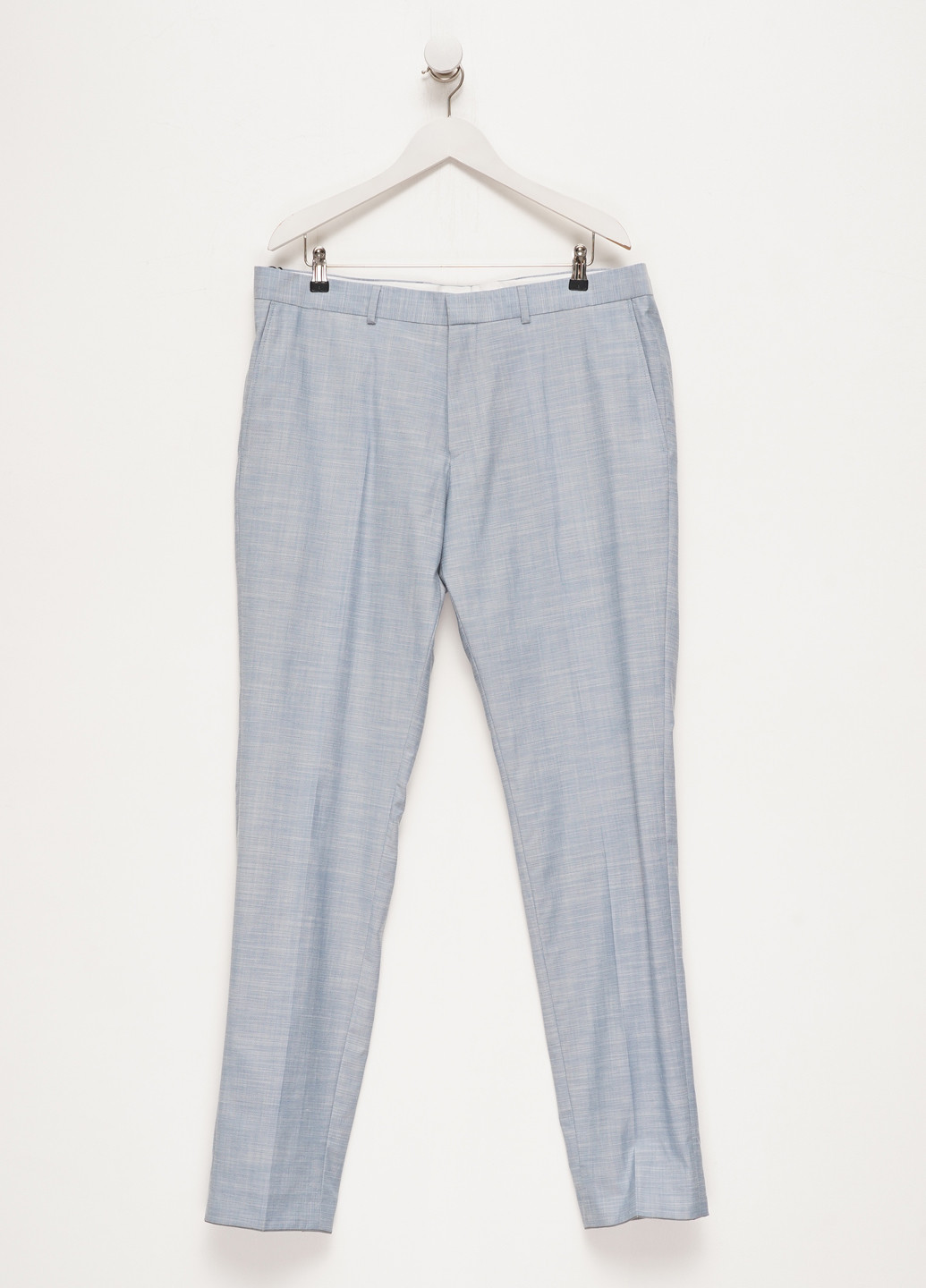 Серо-голубые кэжуал демисезонные классические брюки S.Oliver