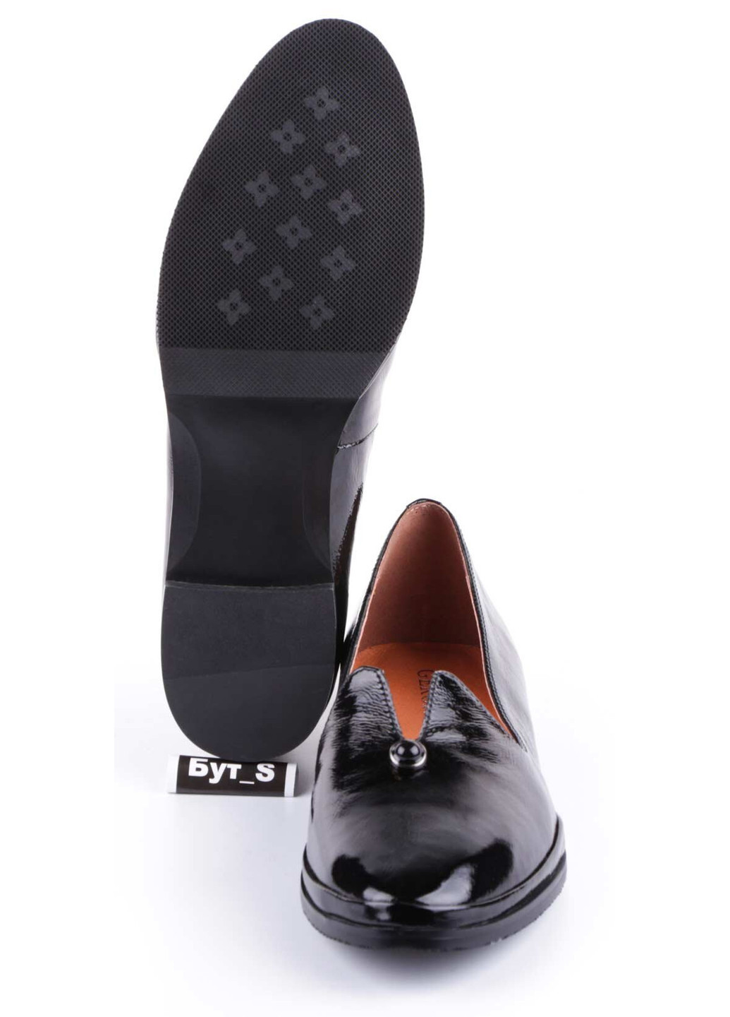 Geronea Женские лоферы 19972 черный з натуральная кожа, — демисезон (252152993)