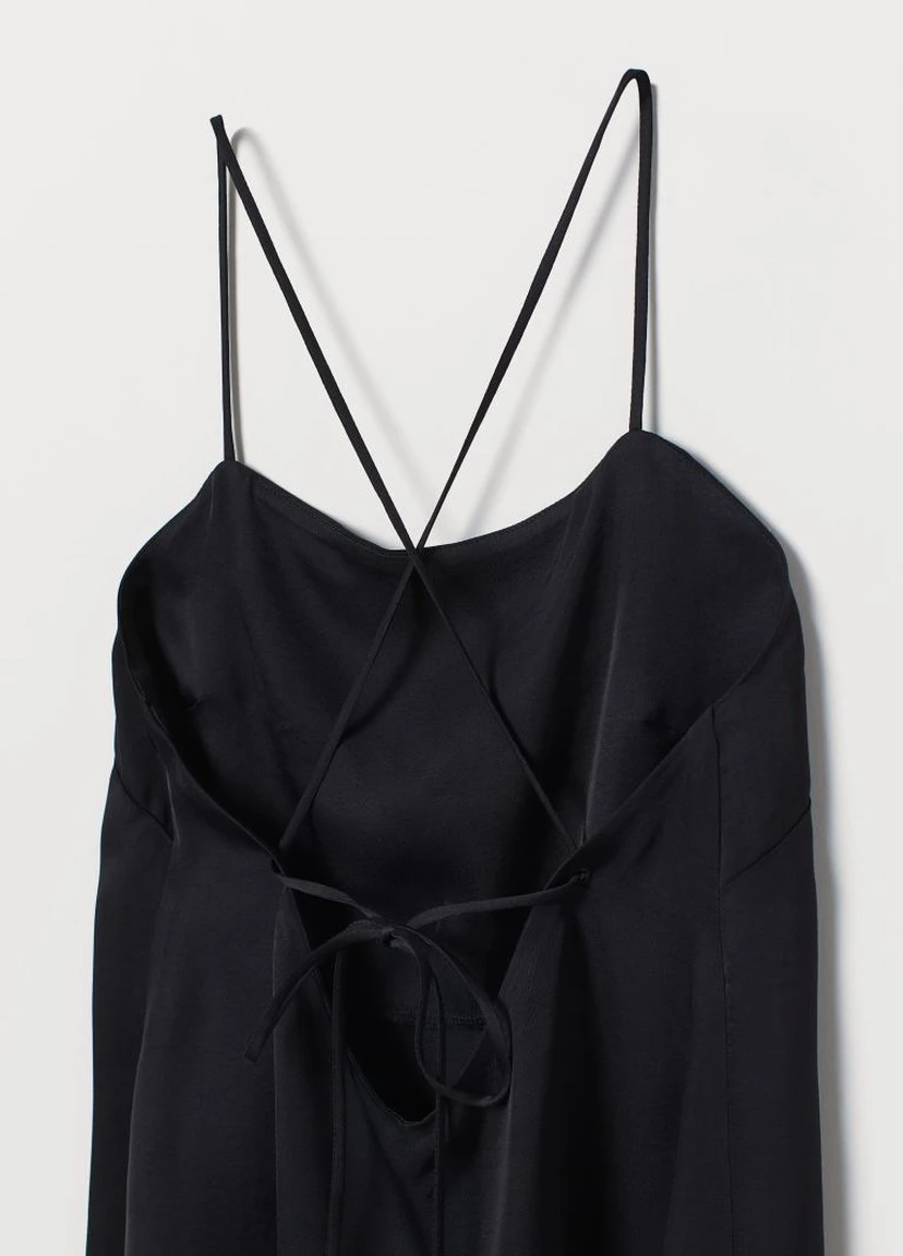 Атласний топ без рукавів H&M (221723243)