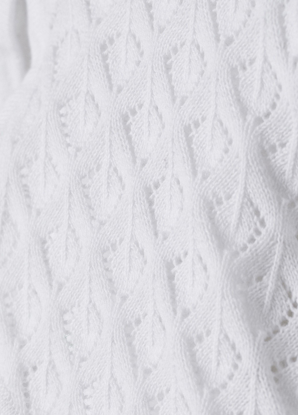 Болеро H&M однотонное белое кэжуал хлопок, трикотаж