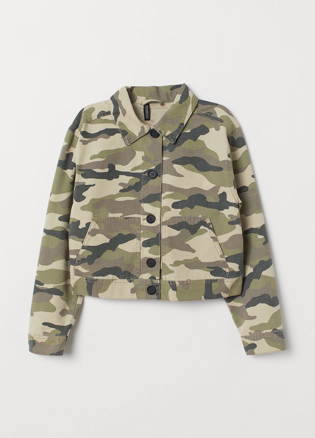 Оливковая (хаки) летняя куртка H&M
