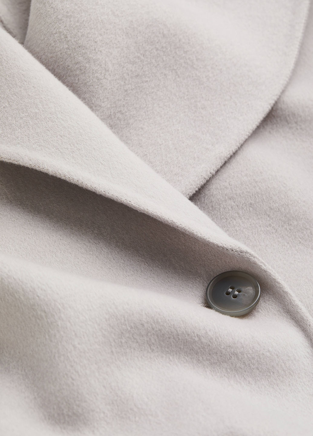 Светло-серое демисезонное Пальто двубортное H&M