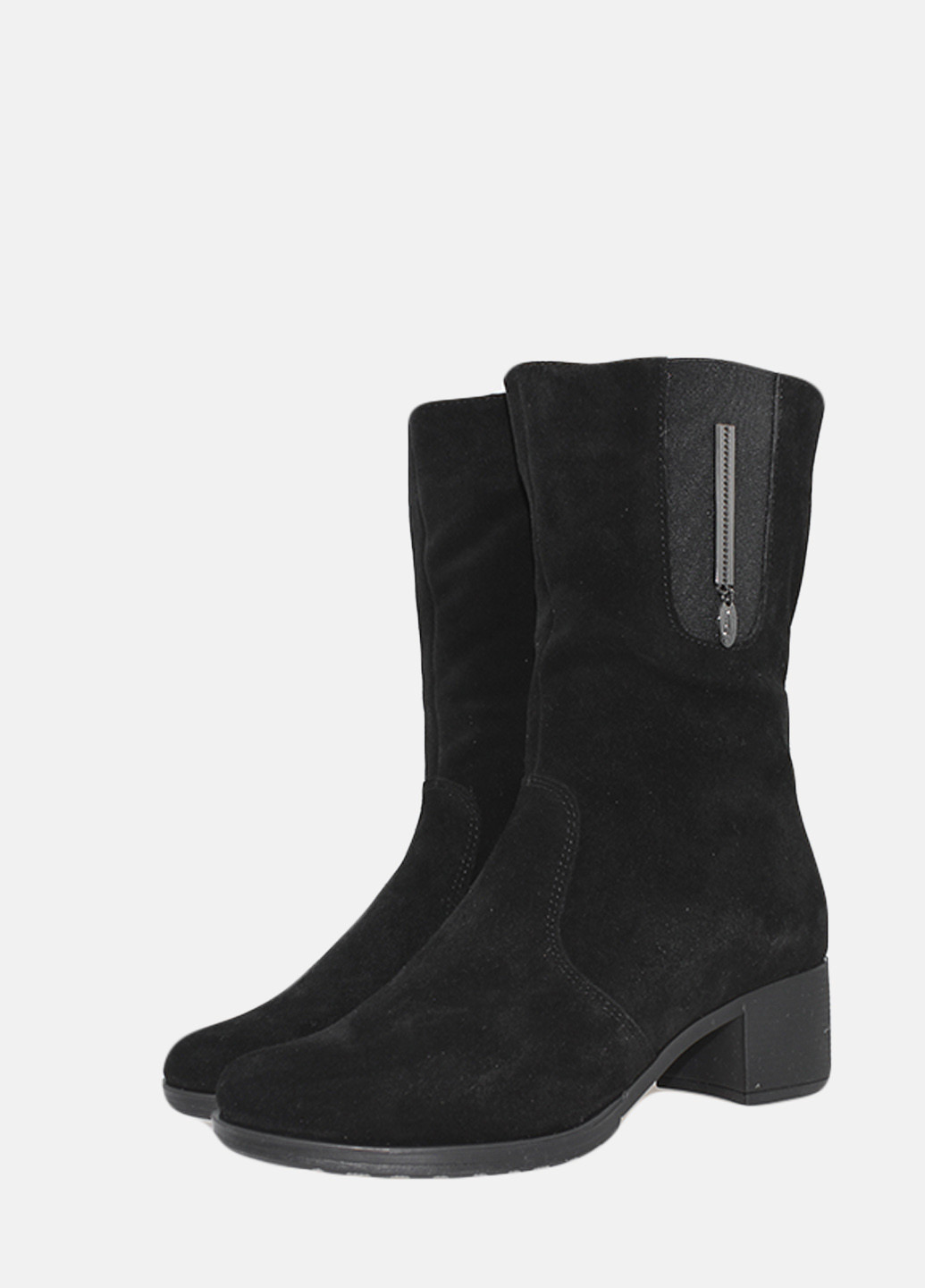 Зимние ботинки ral6127-11 черный Alvista из натуральной замши