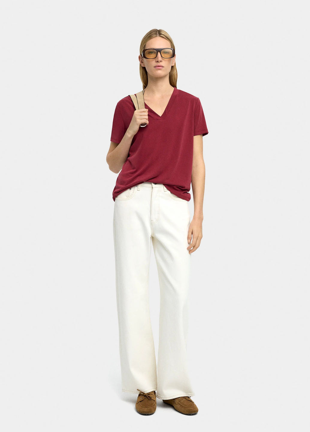 Бордовая блуза Parfois