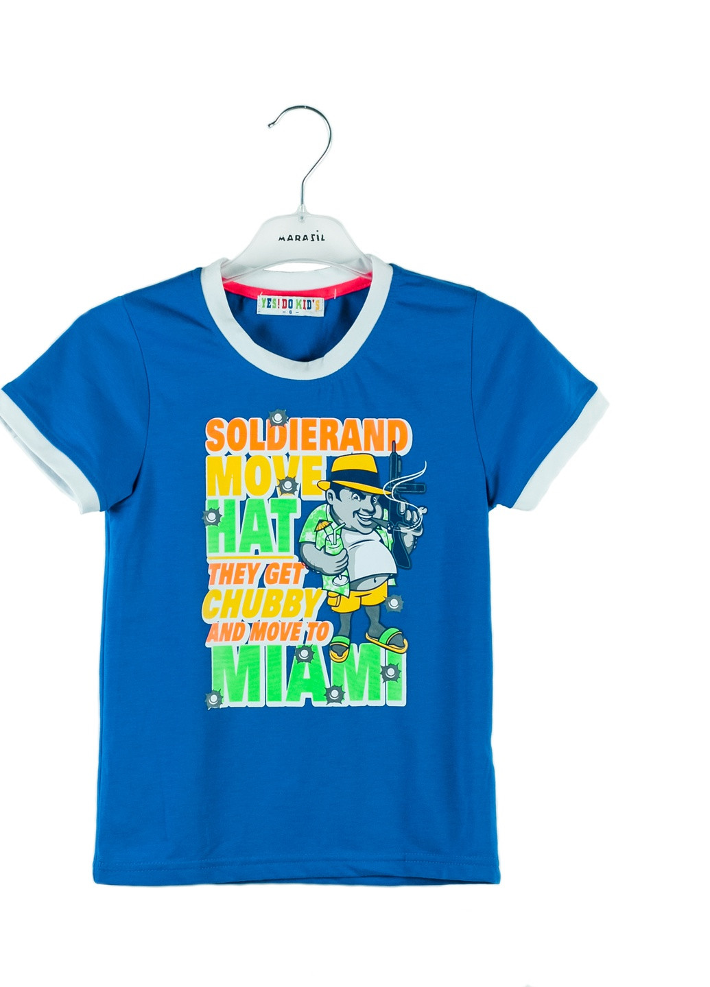 Синяя летняя футболка Yes!Do Kids