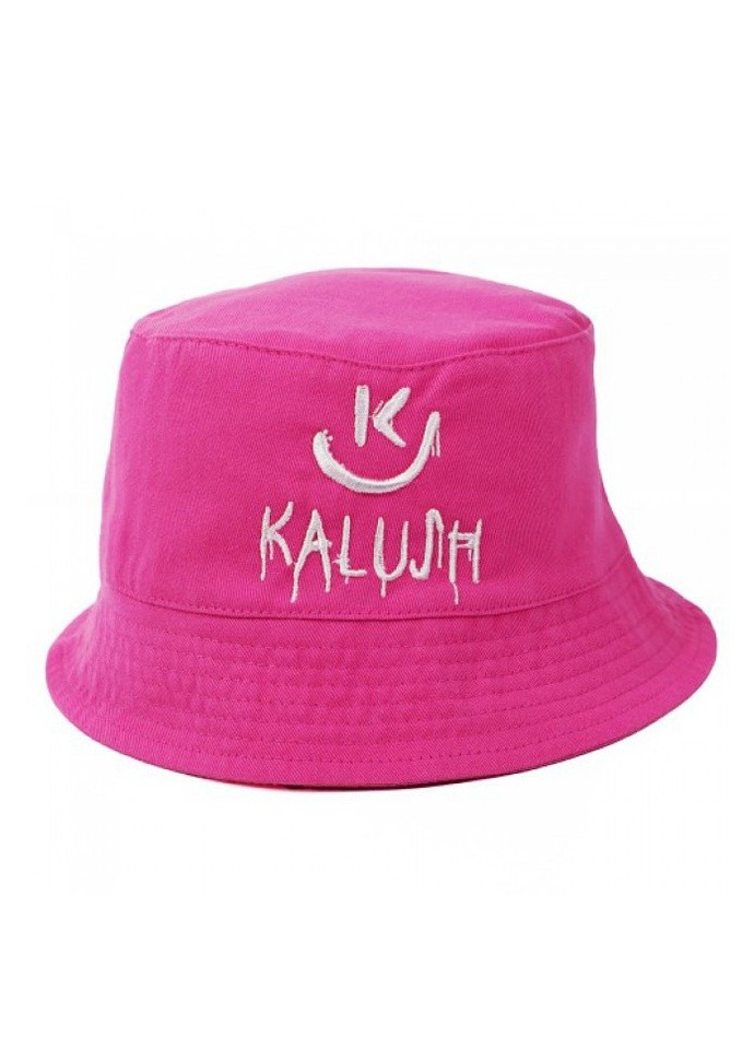Официальная панама от группы с вышивкой-логотипом, лимитированная коллекция Kalush Orchestra розовая хлопок