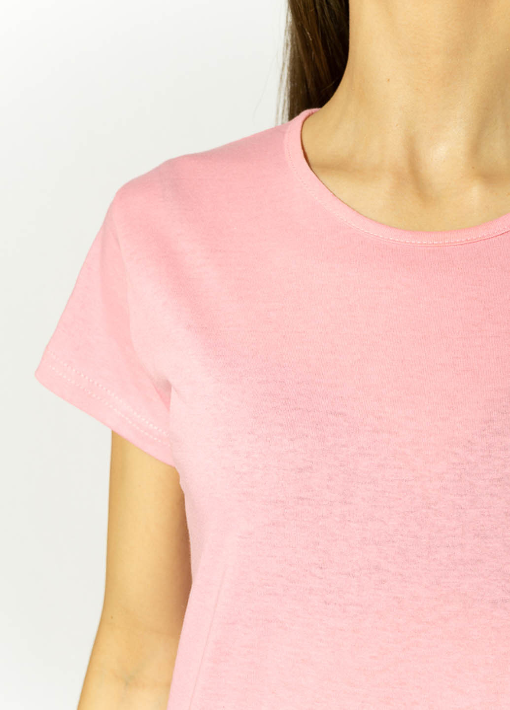 Світло-рожева літня футболка Time of Style