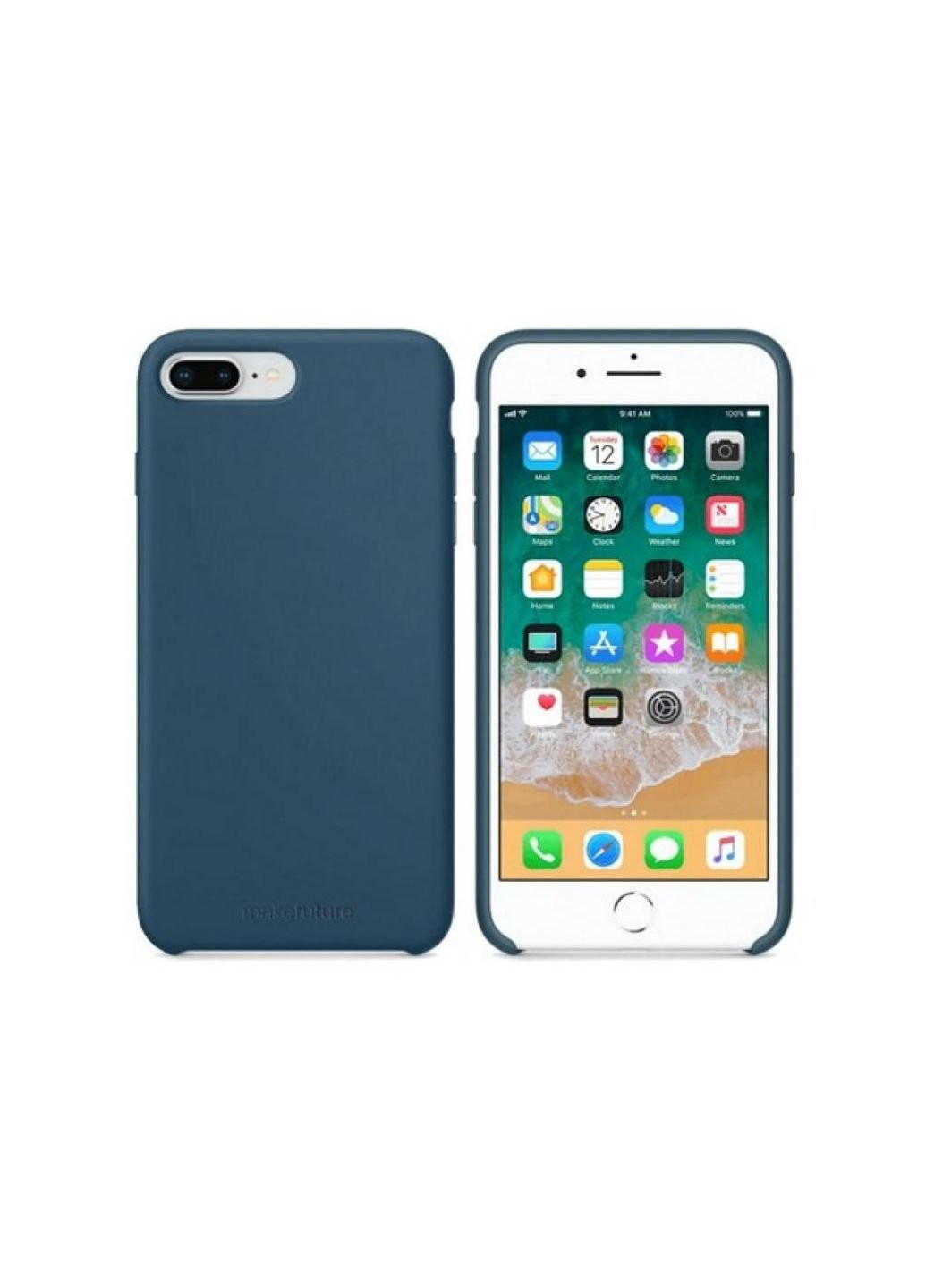 Чехол для моб. телефона (MCSAI7P/8PBL) MakeFuture Apple iPhone 7 Plus/8 Plus Silicone Blue (201132979)