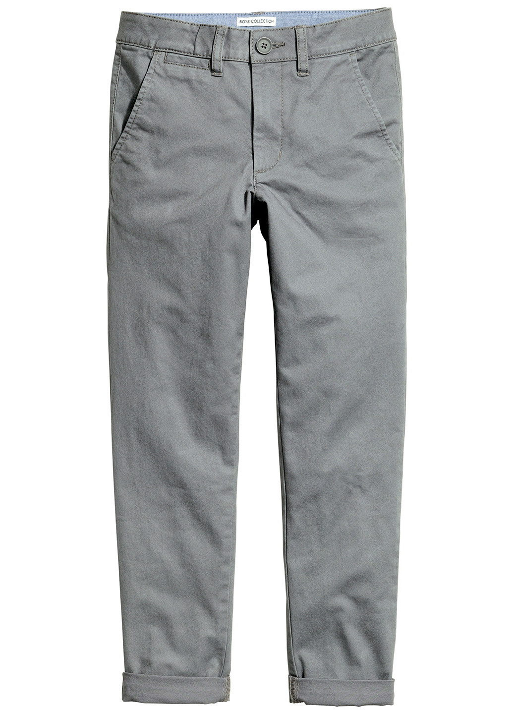 Темно-серые кэжуал демисезонные брюки зауженные H&M