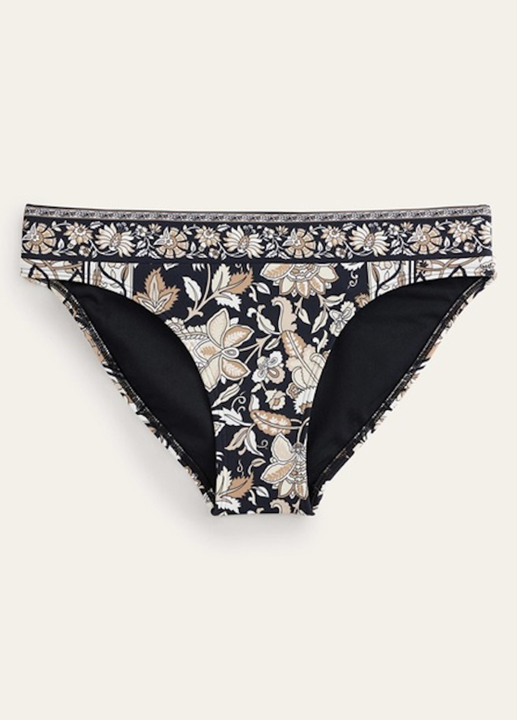 Темно-синие купальные трусики с цветочным принтом Boden