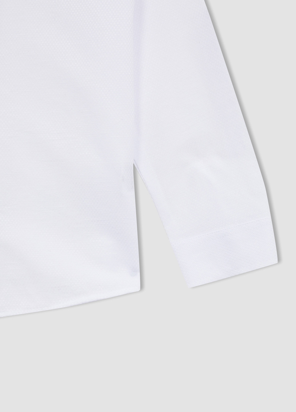 Сорочка DeFacto однотонна біла кежуал бавовна