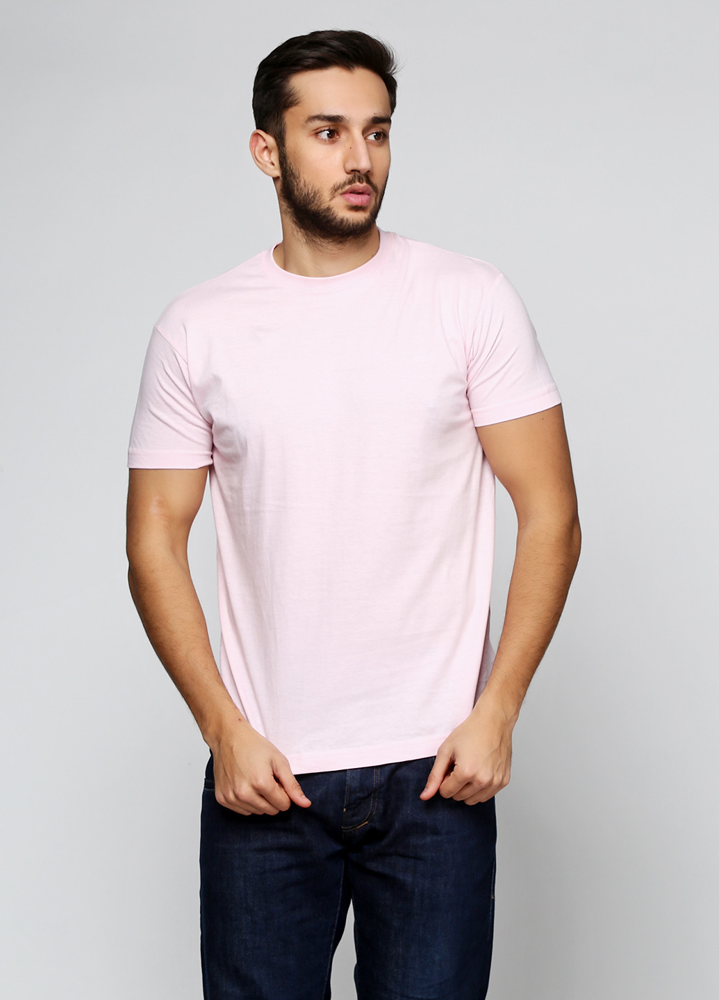 Бледно-розовая футболка Sol's