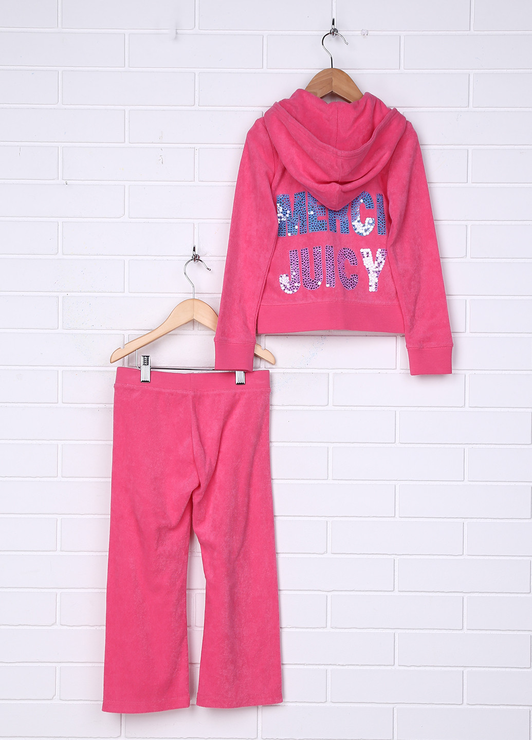 Рожевий демісезонний костюм (толстовка, брюки) брючний Juicy Couture