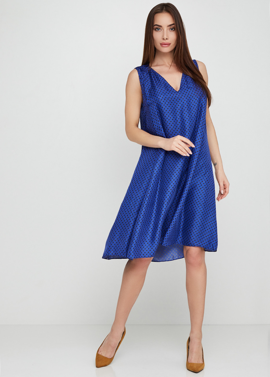 Синее кэжуал платье Marni однотонное