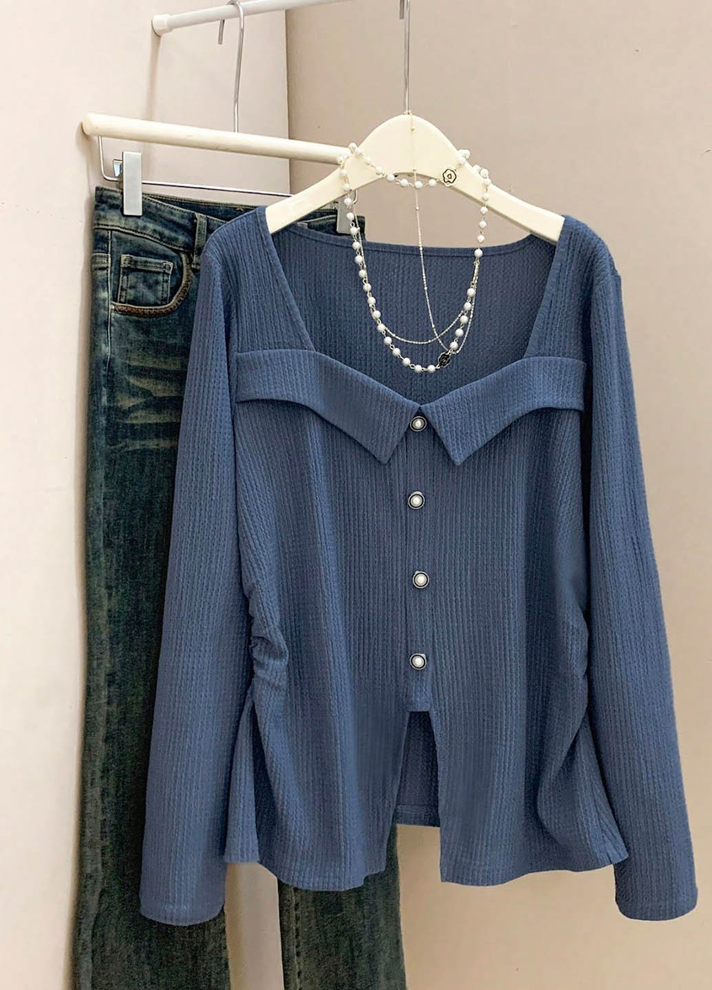 Синіти блуза SHEIN