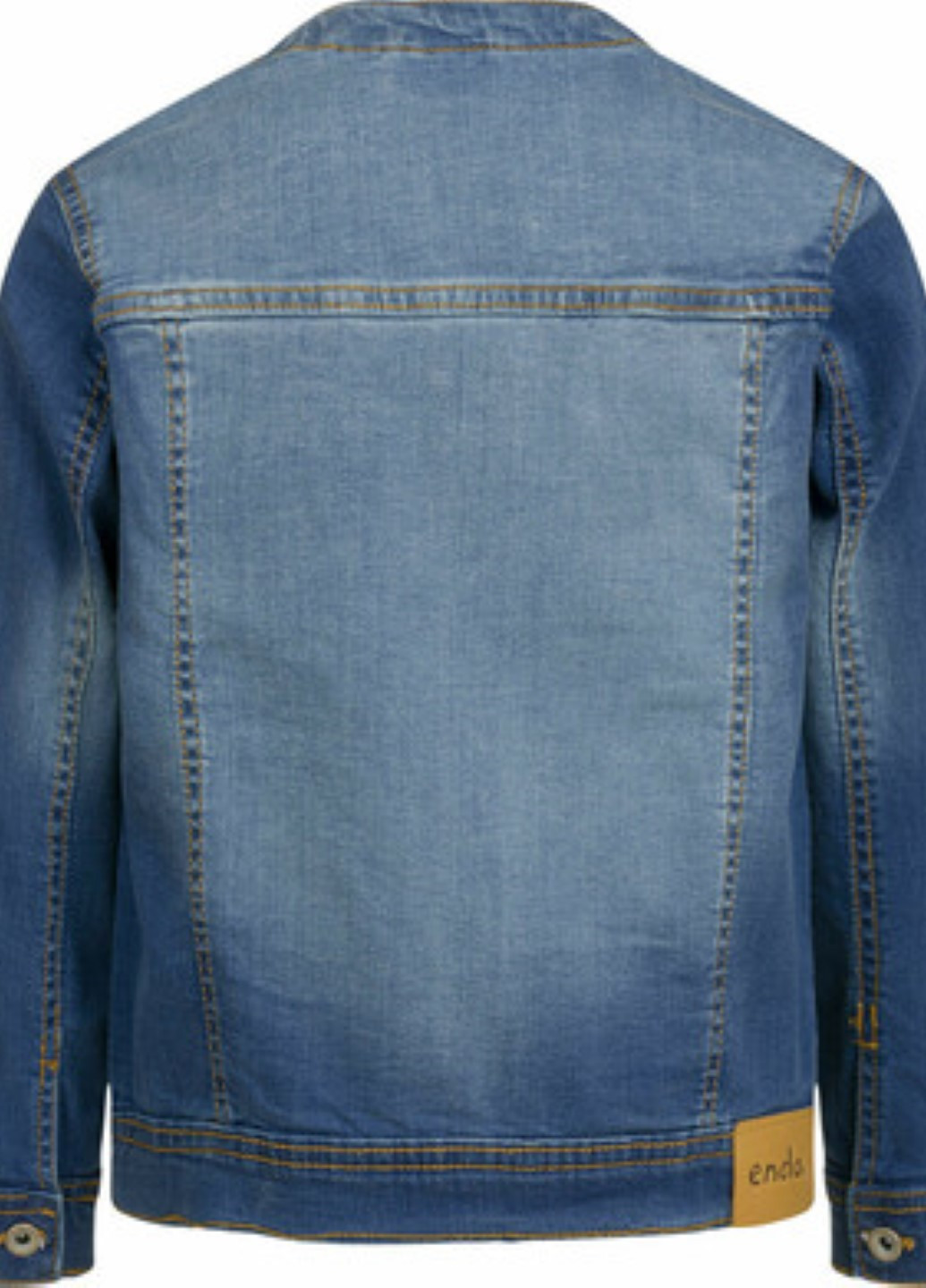 Темно-голубая демисезонная джинсовая куртка для девочки Endo D03A010