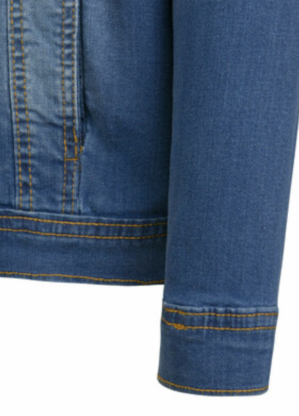 Темно-голубая демисезонная джинсовая куртка для девочки Endo D03A010