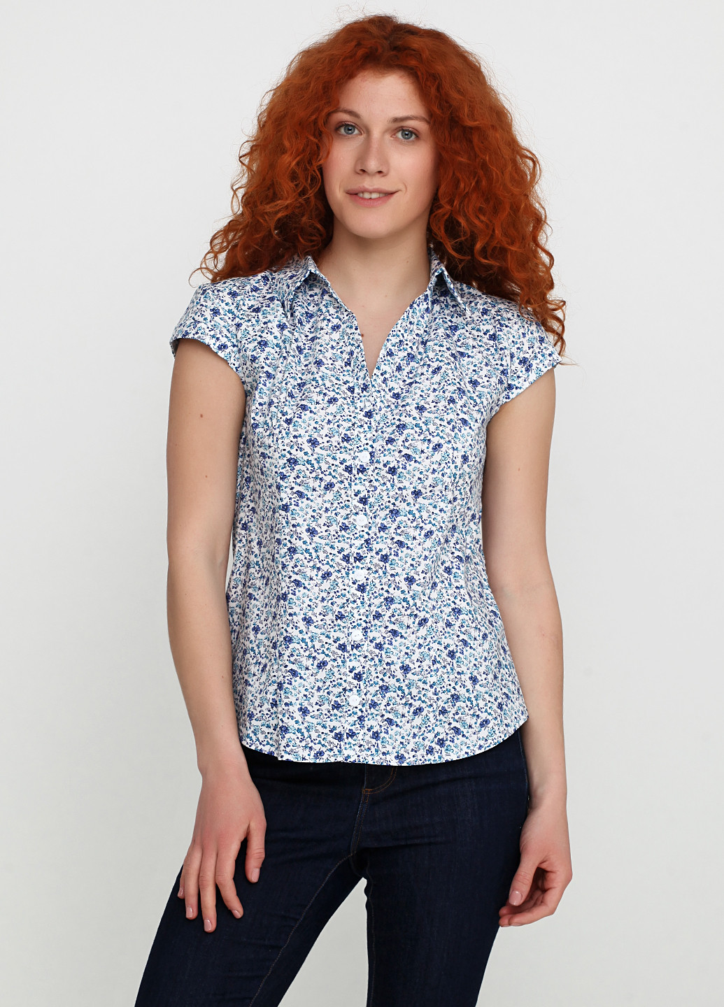 Голубая летняя блуза Алеся