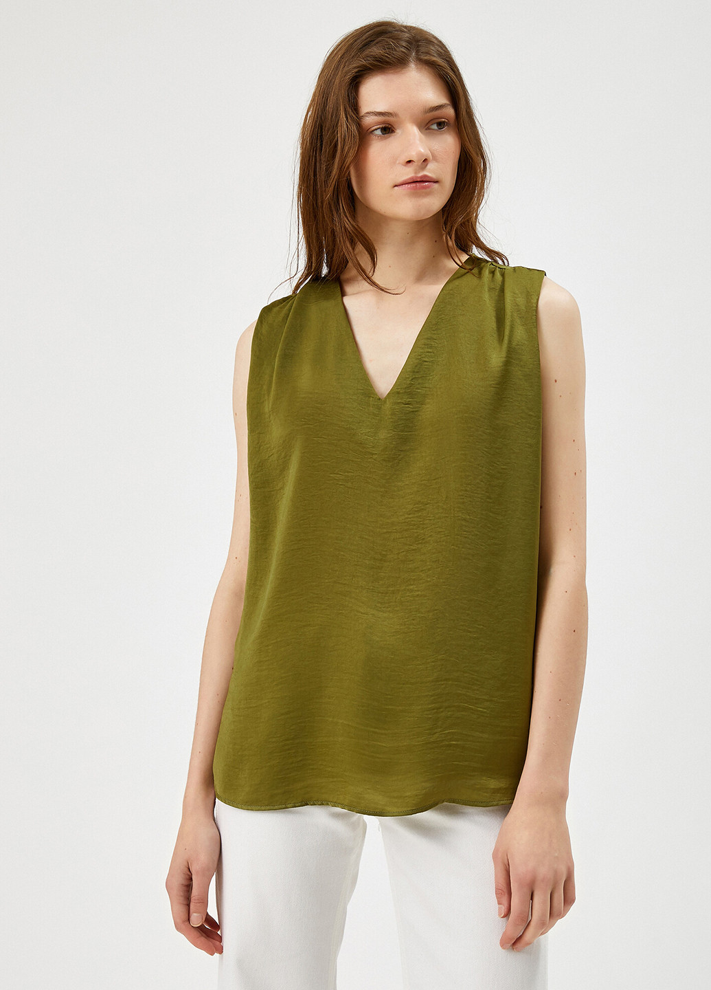 Оливкова блуза KOTON