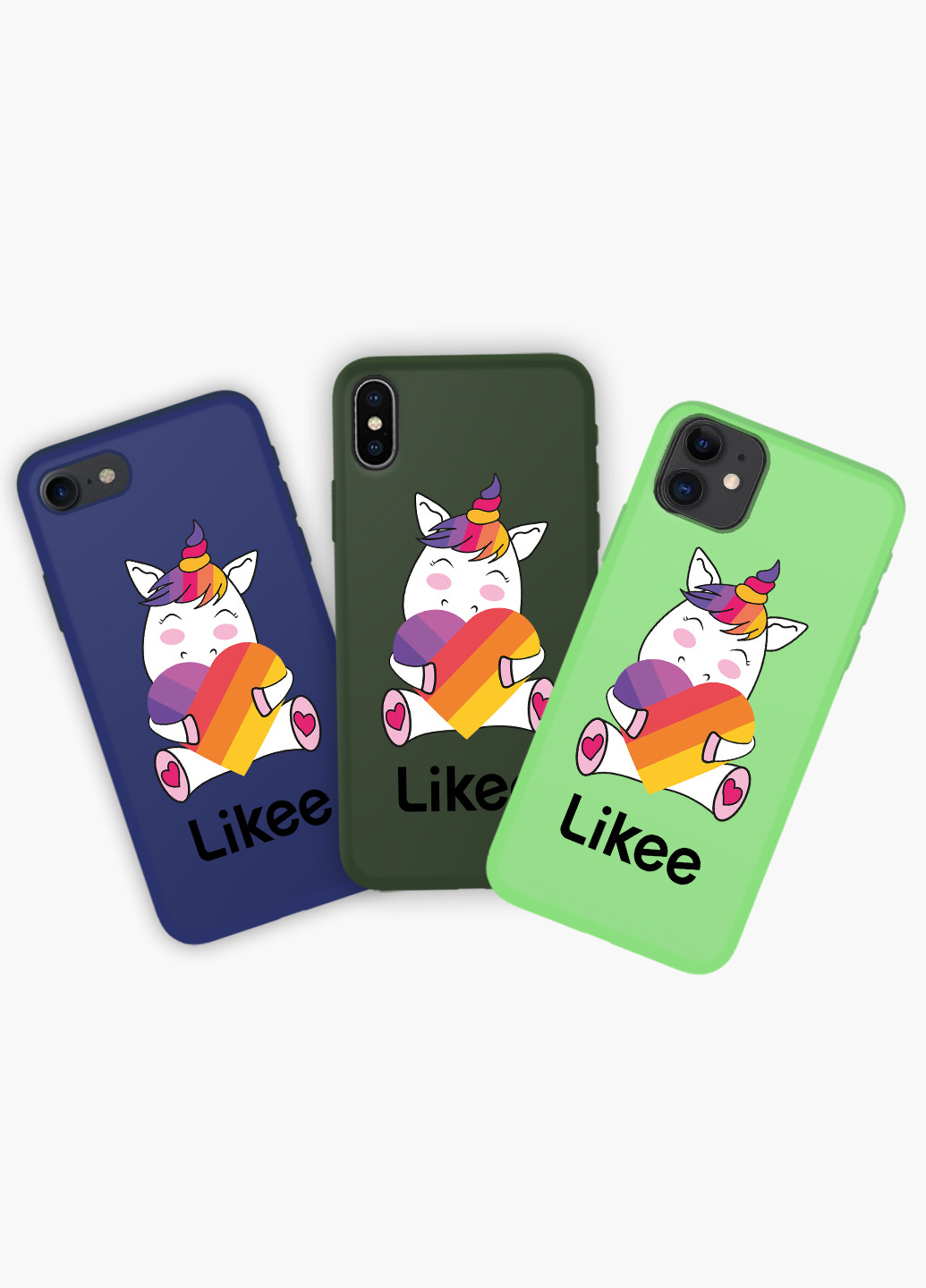 Чехол силиконовый Apple Iphone Xs Лайк Единорог (Likee Unicorn) (8938-1037) MobiPrint (219288397)