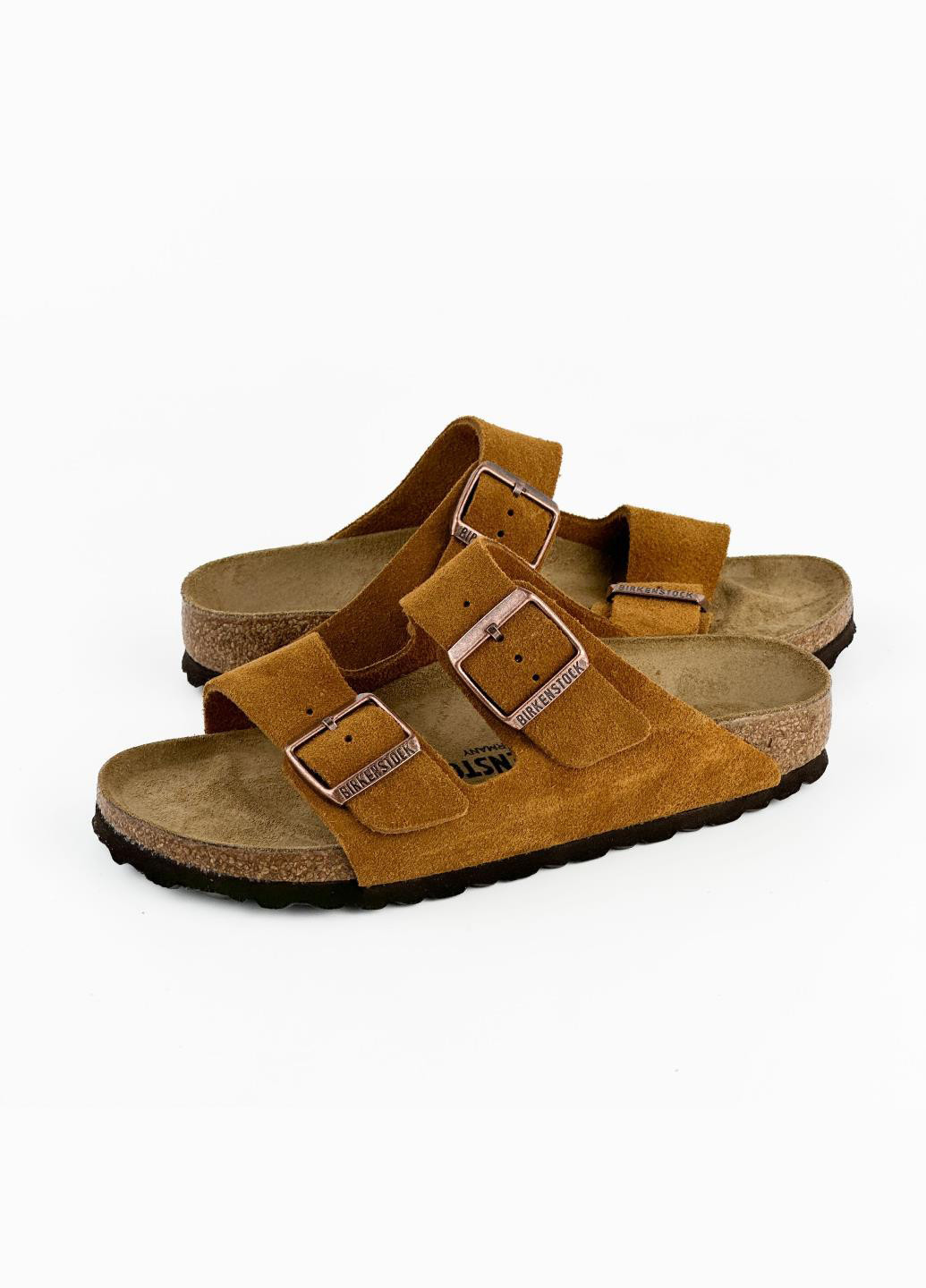 Коричневые шлепанцы 1027162 Birkenstock