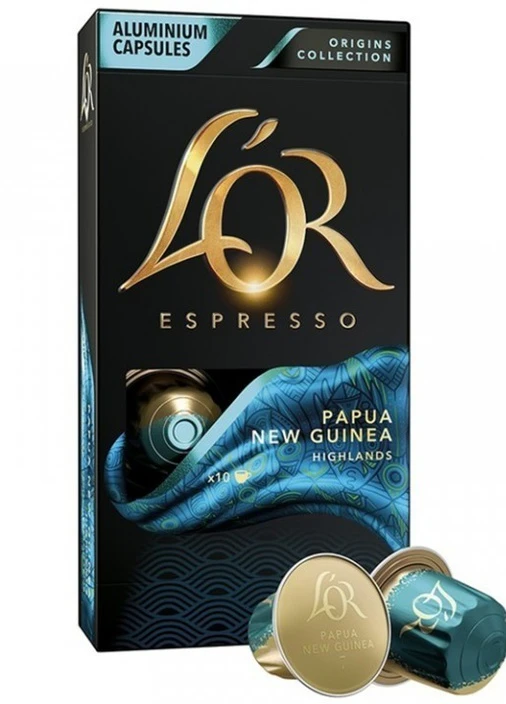 Кава в капсулахL’OR Espresso Papua New Guinea 10 шт, сумісні з Nespresso*, 100% Арабіка Jacobs (254761169)