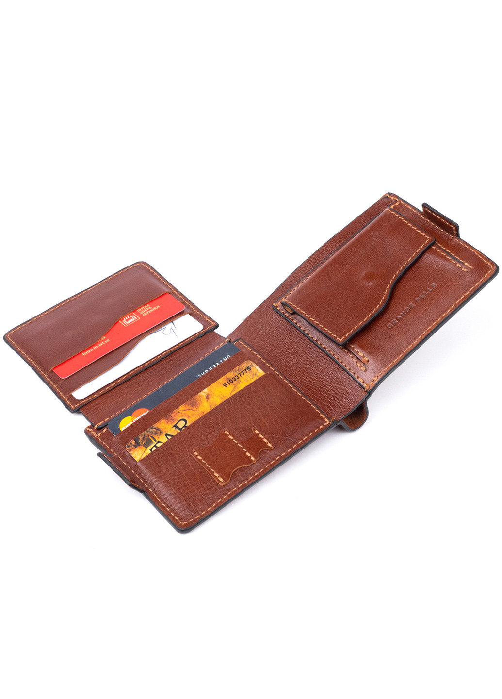 Мужской кожаный кошелек 11,5х9х2,5 см Grande Pelle (252131929)