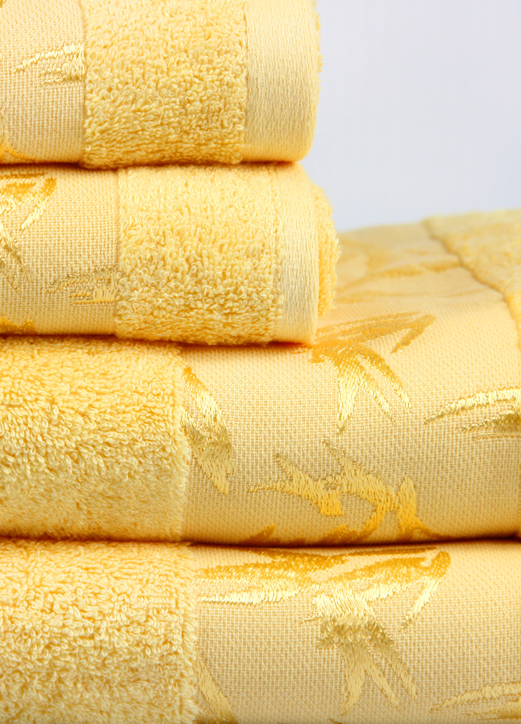 Maisonette полотенце (1 шт.), 76х152 см однотонный желтый производство - Турция