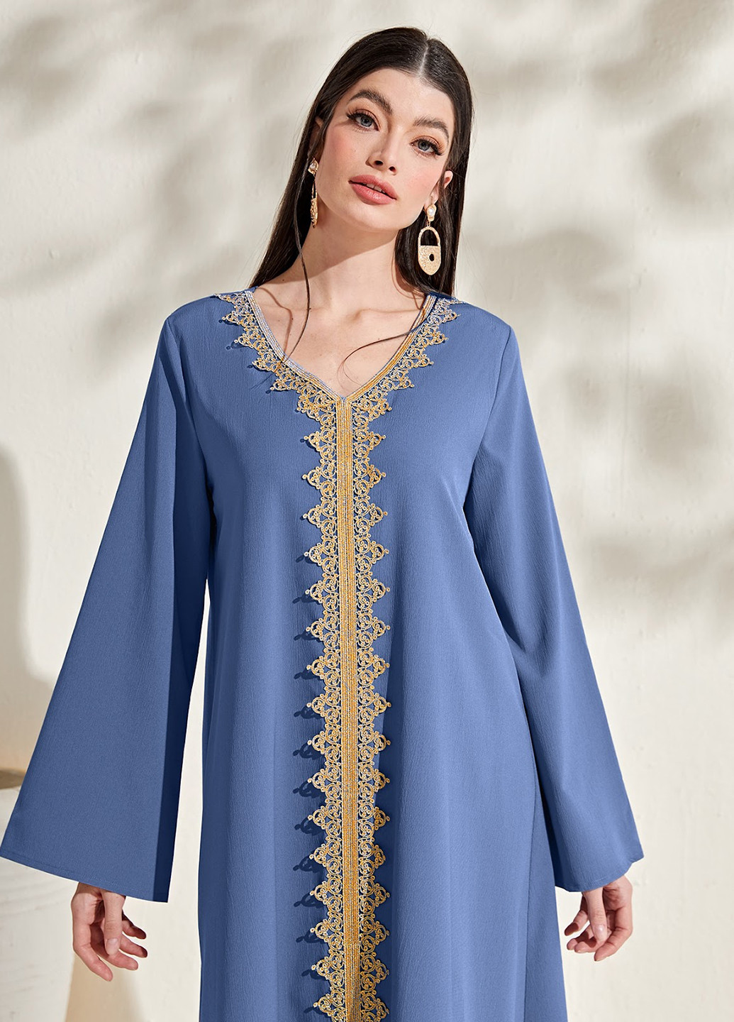 Сіро-голубий кежуал сукня а-силует SHEIN однотонна