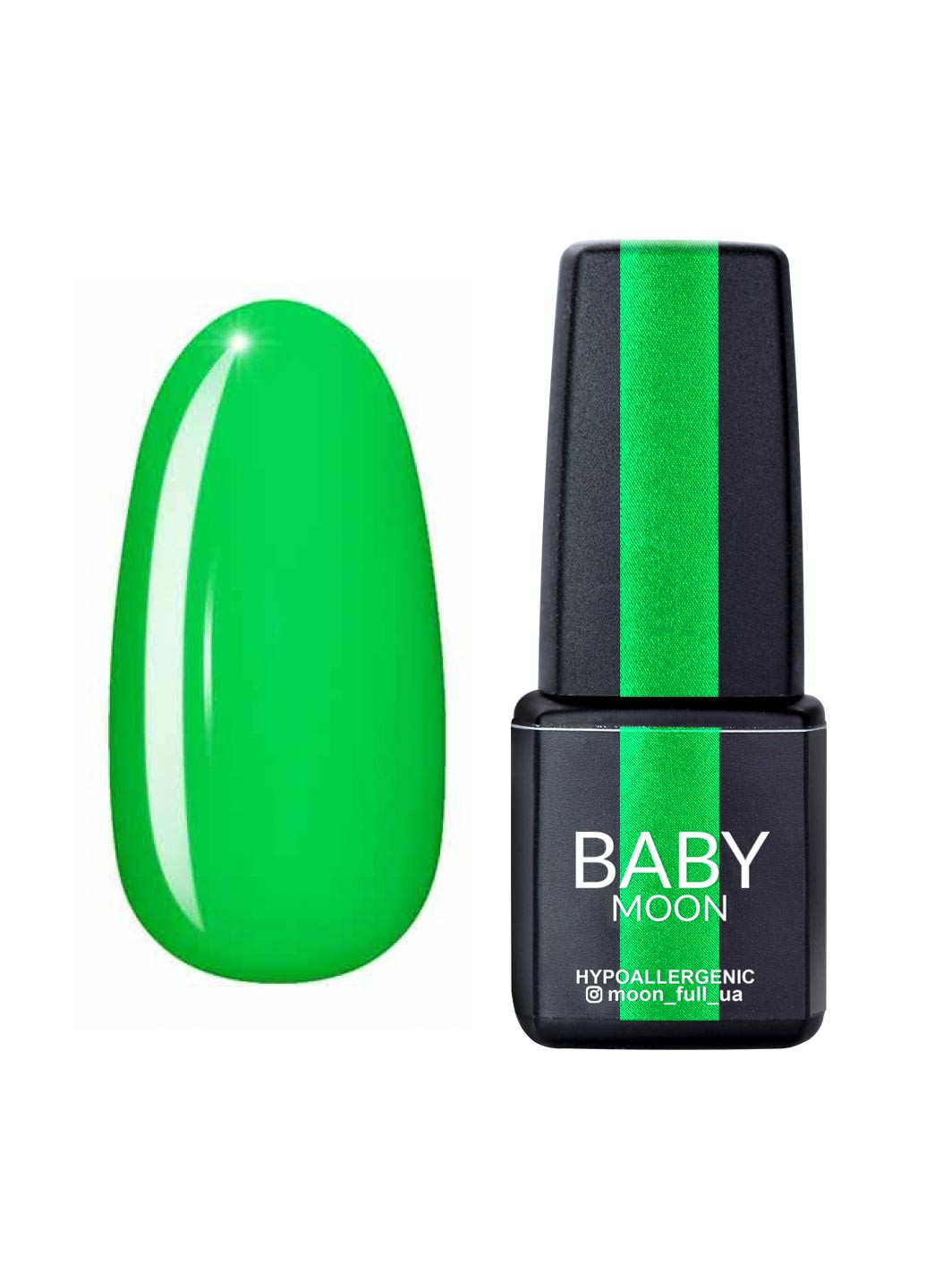 Гель лак BABY Perfect Neon Gel polish, 6 мл № 012 ярко-зеленый Moon (251422596)