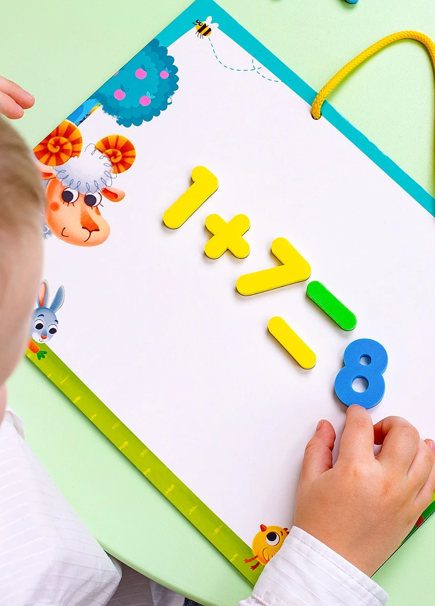 Магнитный набор "Математика с маркером" VT5411-16 (укр) Vladi toys (255374383)