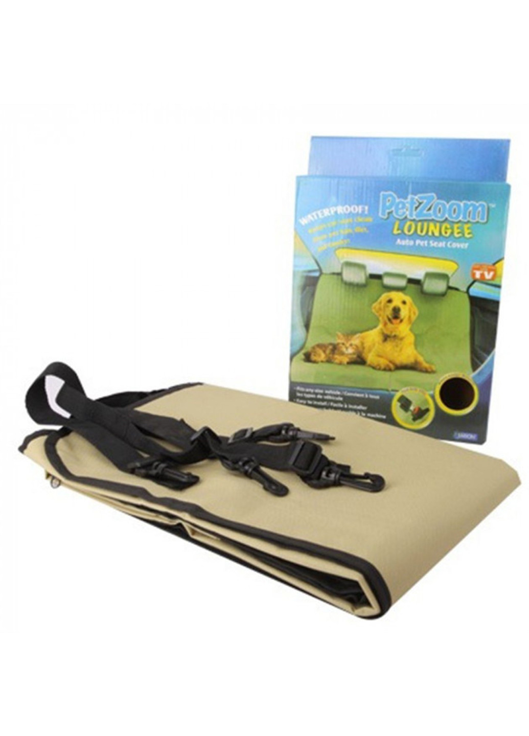 Захисний килимок в машину для собак PetZoom, килимок для тварин в автомобіль, чохол для перевезення Сірий Good Idea (251390632)