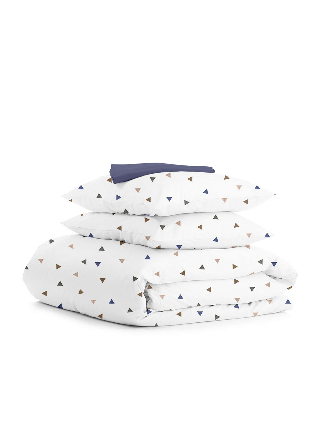 Комплект полуторного постельного белья на резинке Delta Color Dark Blue 160x220 см (4822052081167) Cosas (251851653)