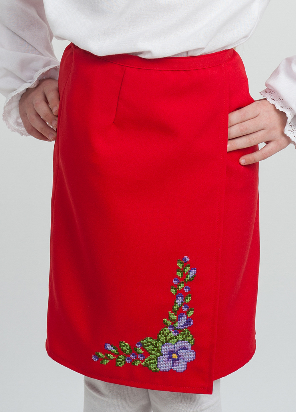 Красная кэжуал цветочной расцветки юбка Vyshyvanka