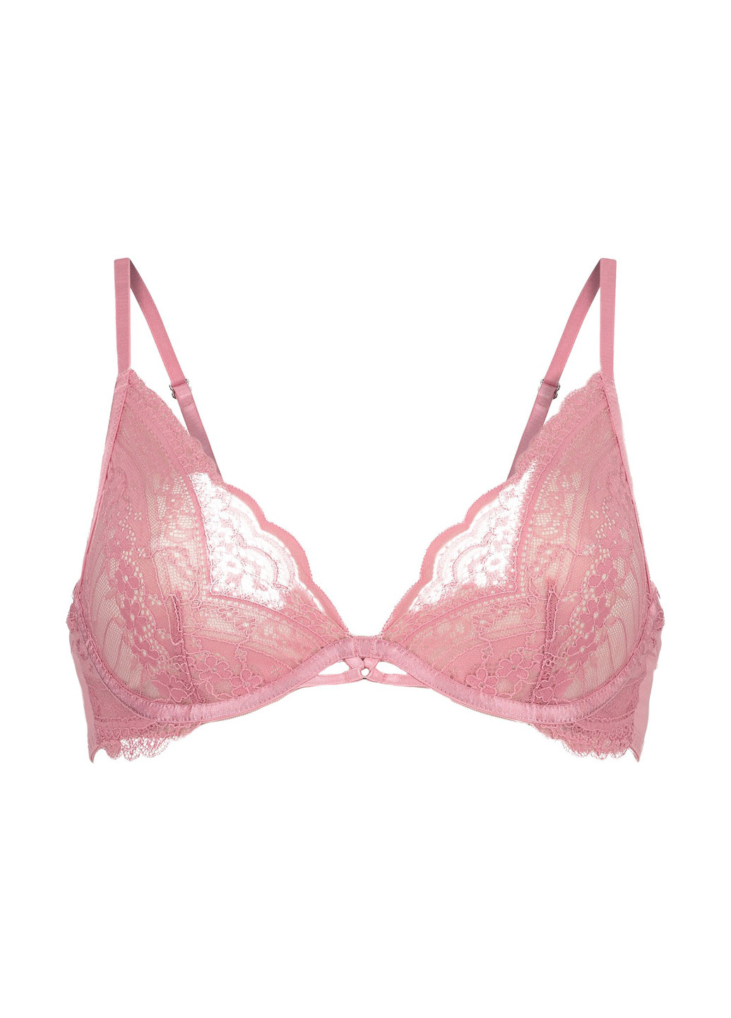 Пудровый балконет бюстгальтер Hunkemoller с косточками кружево, полиамид