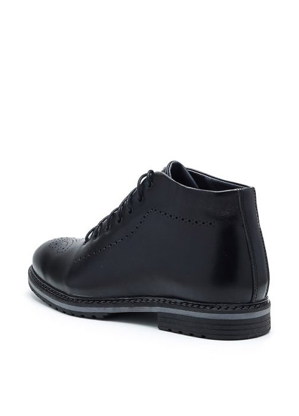 Черные зимние ботинки броги Broni