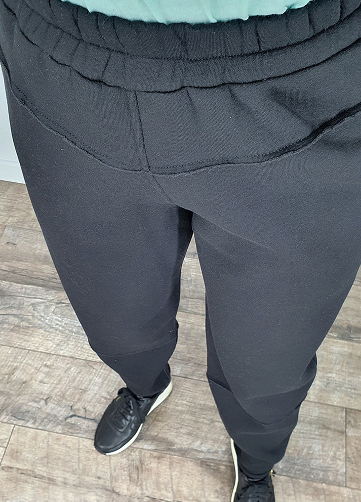 Черные кэжуал демисезонные брюки TRG