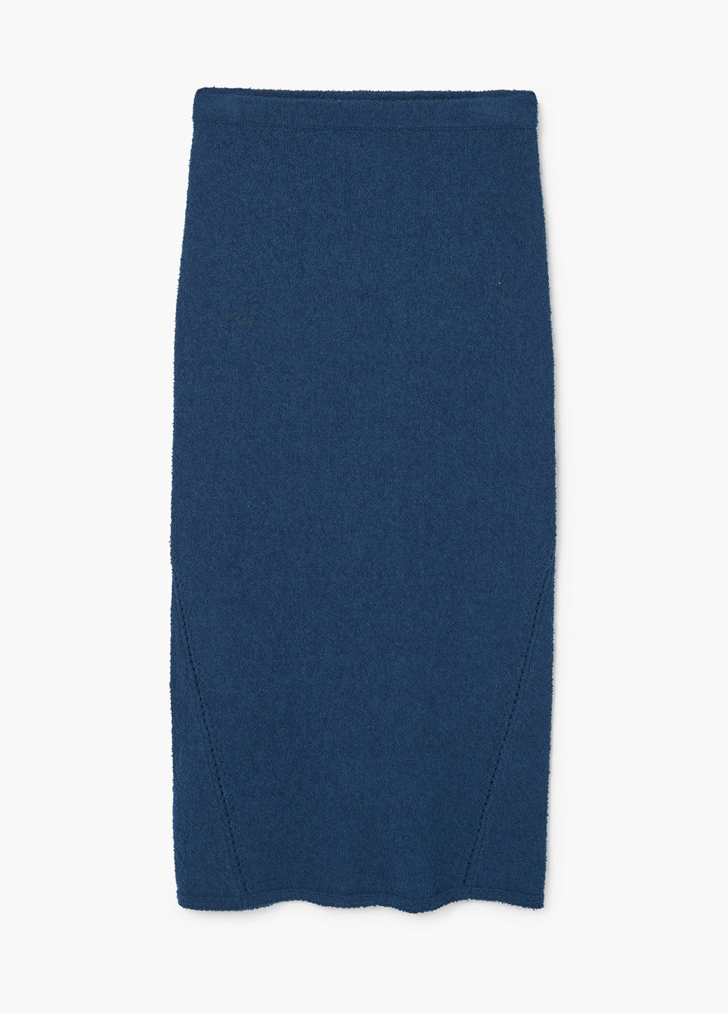 Светло-синяя кэжуал однотонная юбка Mango карандаш