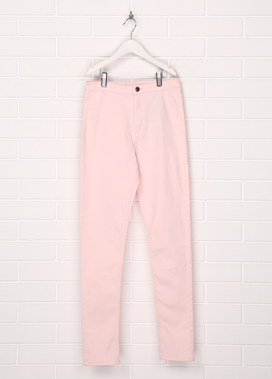 Светло-розовые демисезонные джеггинсы H&M