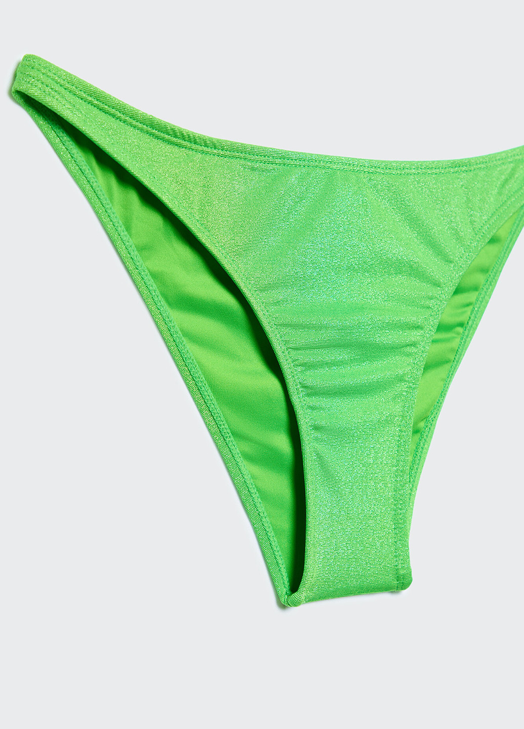 Зеленые купальные трусики-плавки однотонные Stradivarius