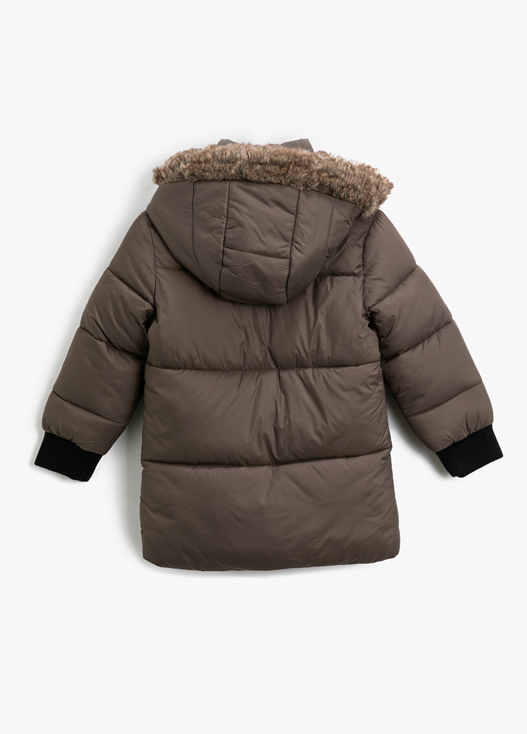 Темно-коричневая зимняя куртка KOTON