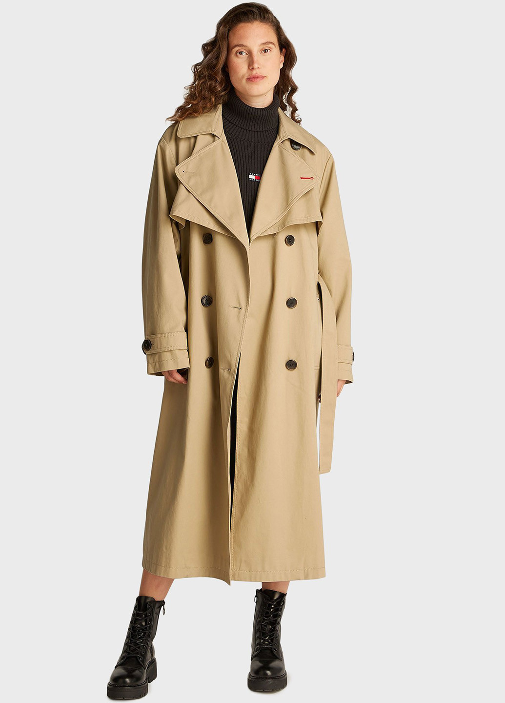 Плащ Tommy Jeans тренчкот на гудзиках демісезон (344461716)