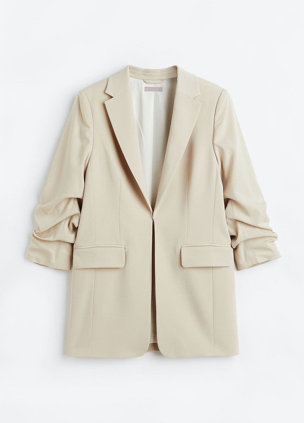 Бежевый женский жакет H&M однотонный - всесезон